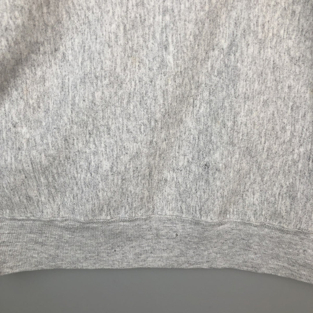 1980'S Hanes BEEFY-T Blue Tag University of North Carolina College Sweatshirt, Made in USA, Men's XL equivalent. cotton gray type Vintage Second Hand