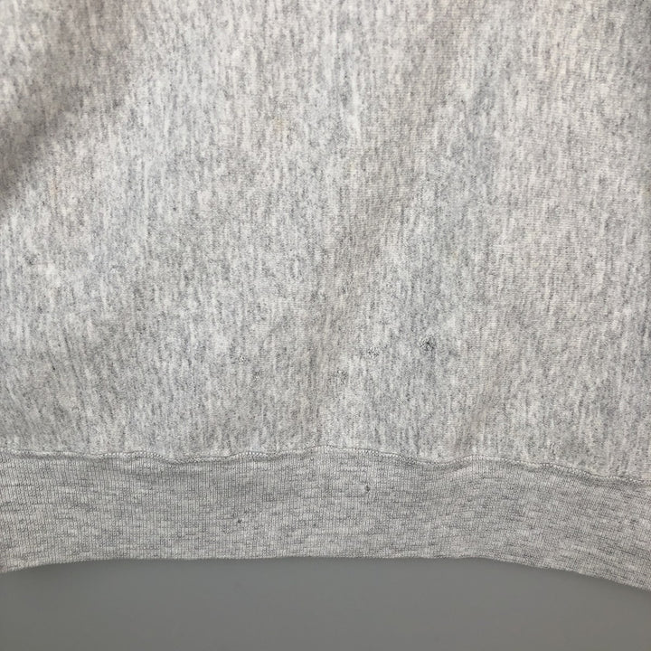 1980'S Hanes BEEFY-T Blue Tag University of North Carolina College Sweatshirt, Made in USA, Men's XL equivalent. cotton gray type Vintage Second Hand