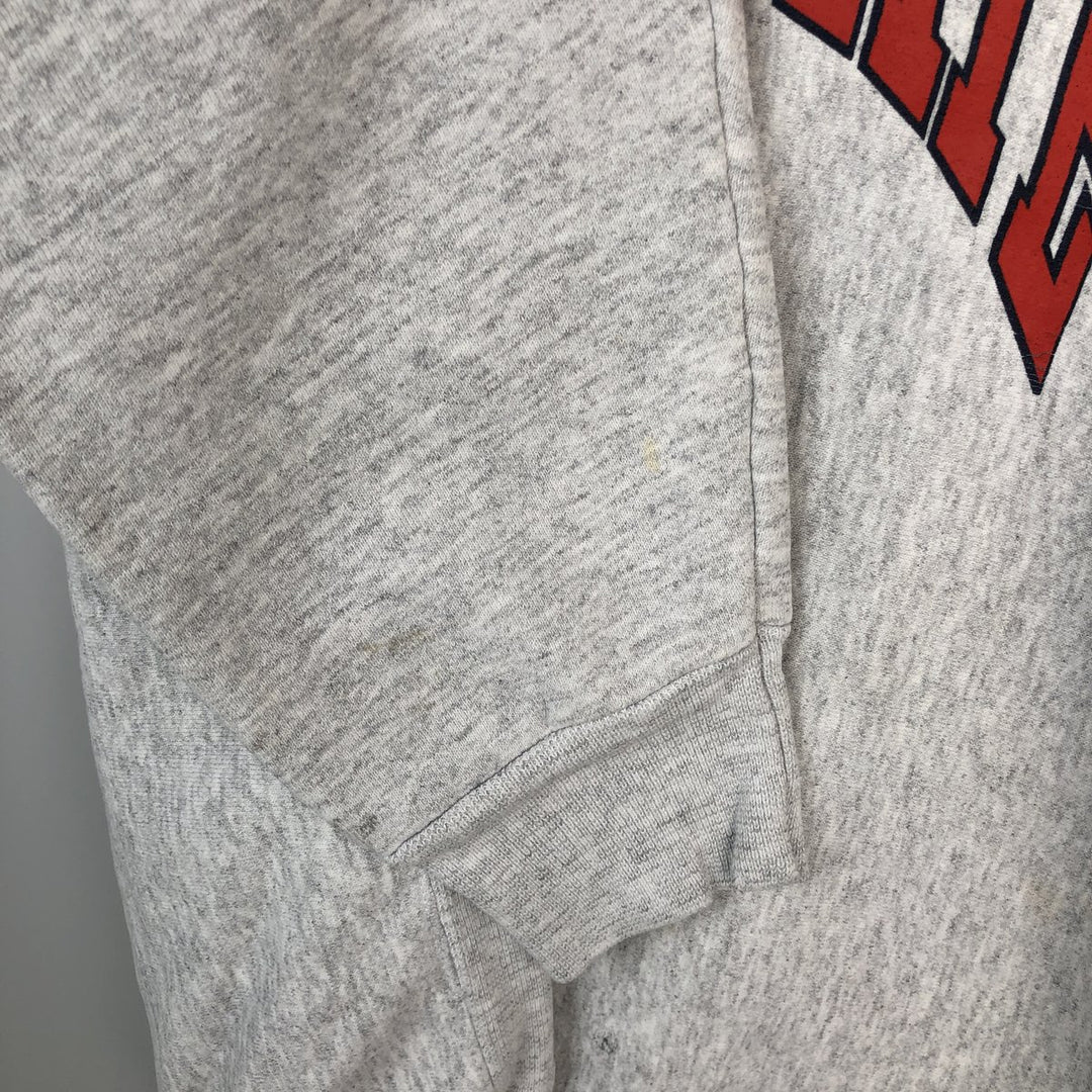1980'S Hanes BEEFY-T Blue Tag University of North Carolina College Sweatshirt, Made in USA, Men's XL equivalent. cotton gray type Vintage Second Hand