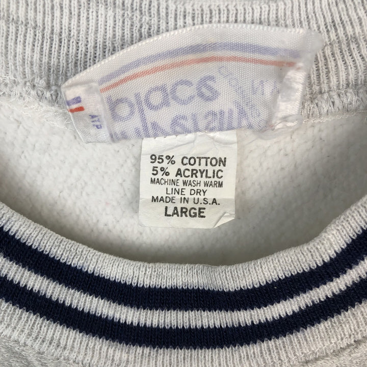 University Place College Sweatshirt, Made in USA, Men's Size L (approx.) cotton gray type Vintage Second Hand