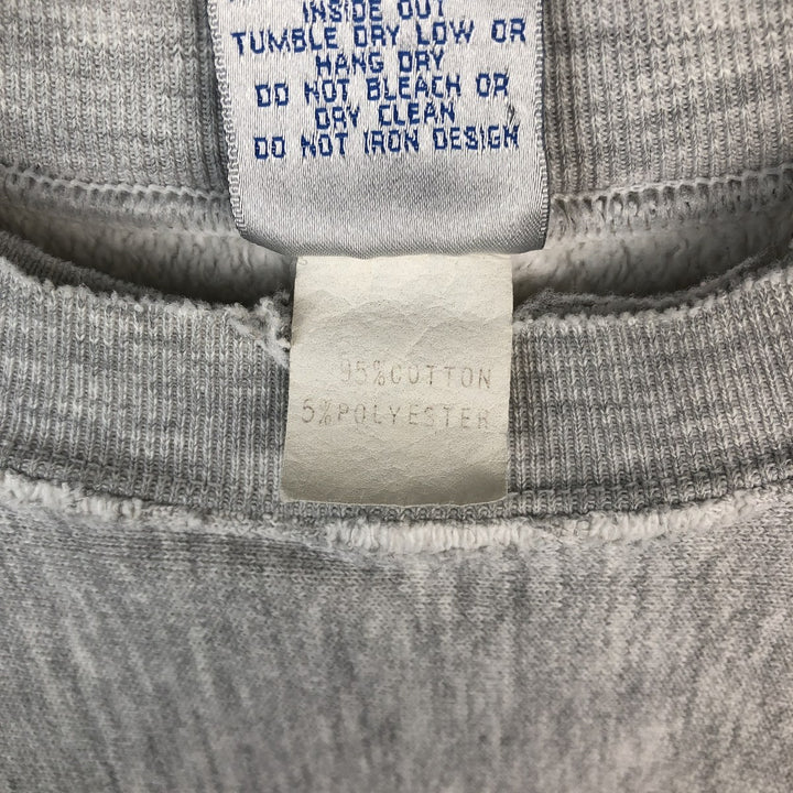 90'S Crable Sportswear College Sweatshirt, Made in USA, Men's Size L (approx.), Vintage cotton gray type Vintage Second Hand