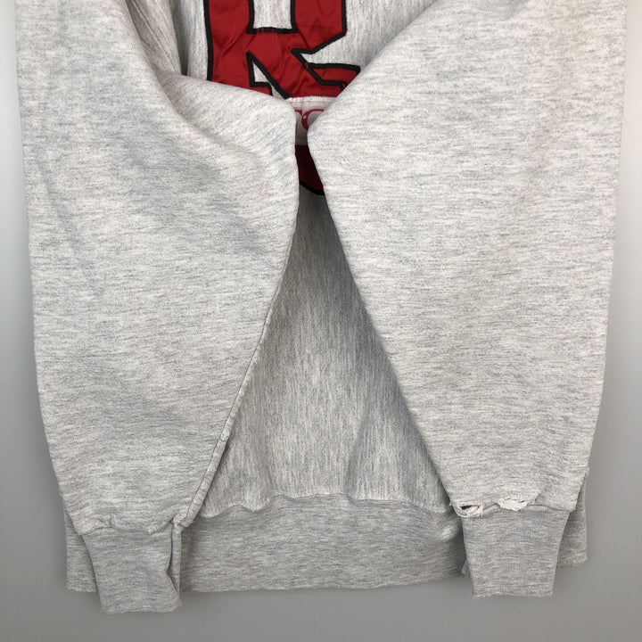 90'S Crable Sportswear College Sweatshirt, Made in USA, Men's Size L (approx.), Vintage cotton gray type Vintage Second Hand