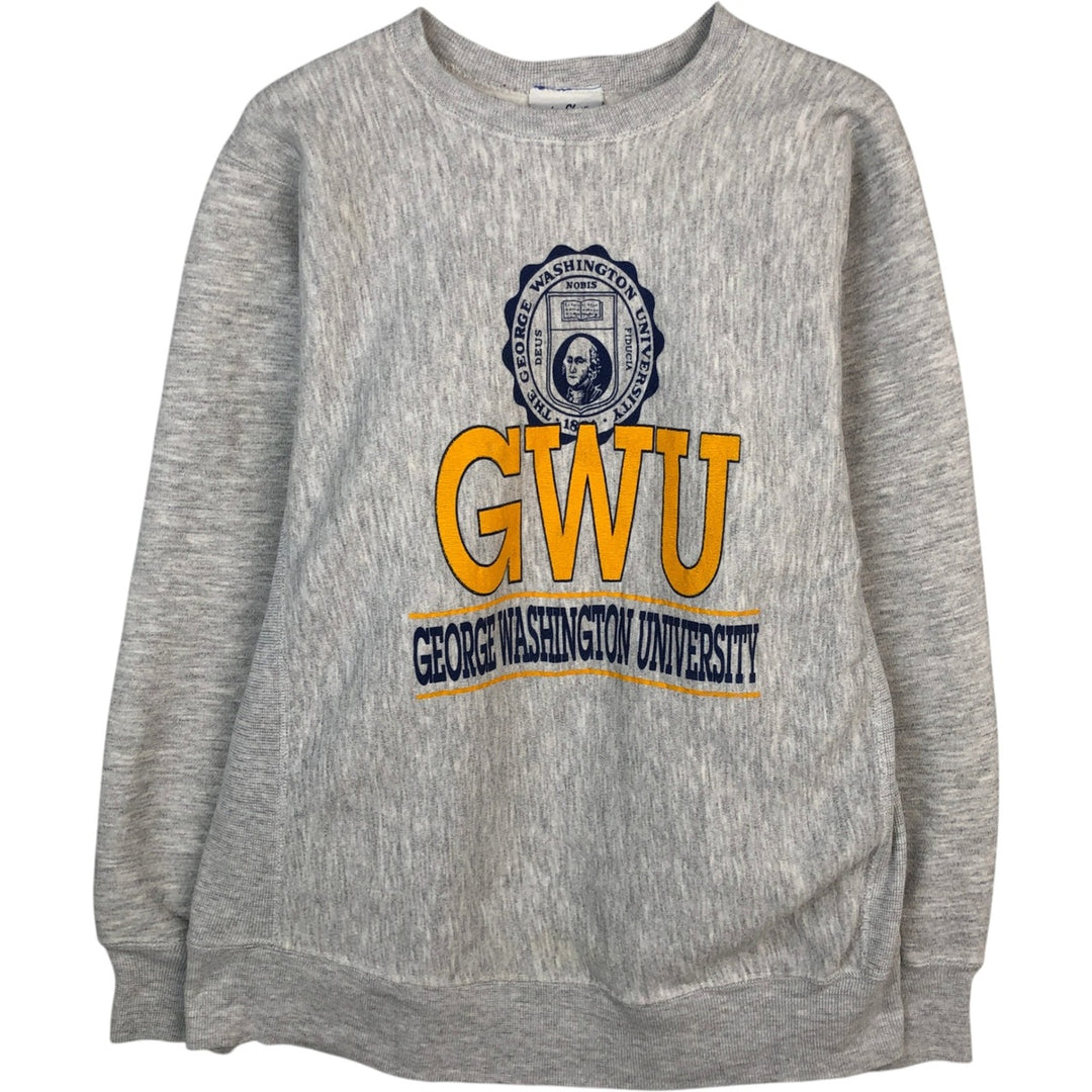 90'S Velva Sheen Triple Print College Sweatshirt, Made in USA, Men's Size L (Equivalent), Vintage unclear gray type Vintage Second Hand