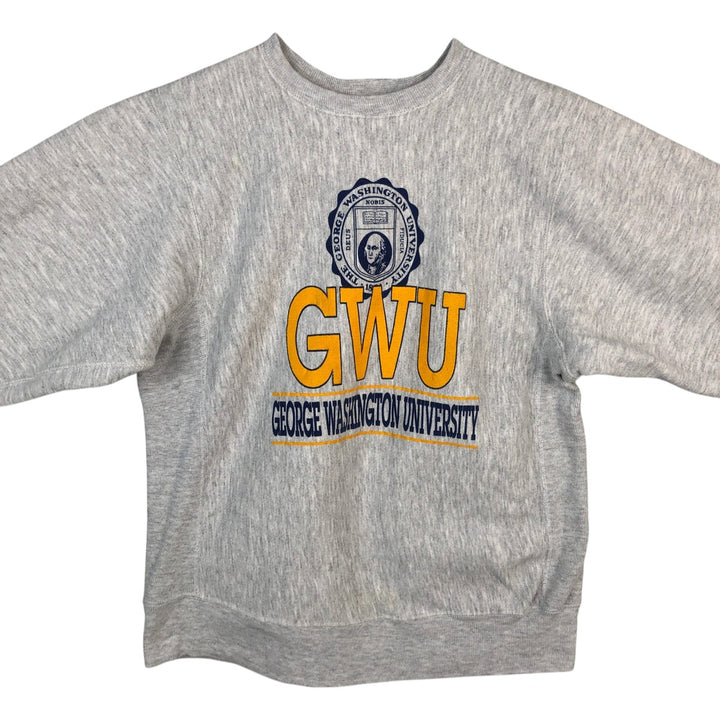90'S Velva Sheen Triple Print College Sweatshirt, Made in USA, Men's Size L (Equivalent), Vintage unclear gray type Vintage Second Hand