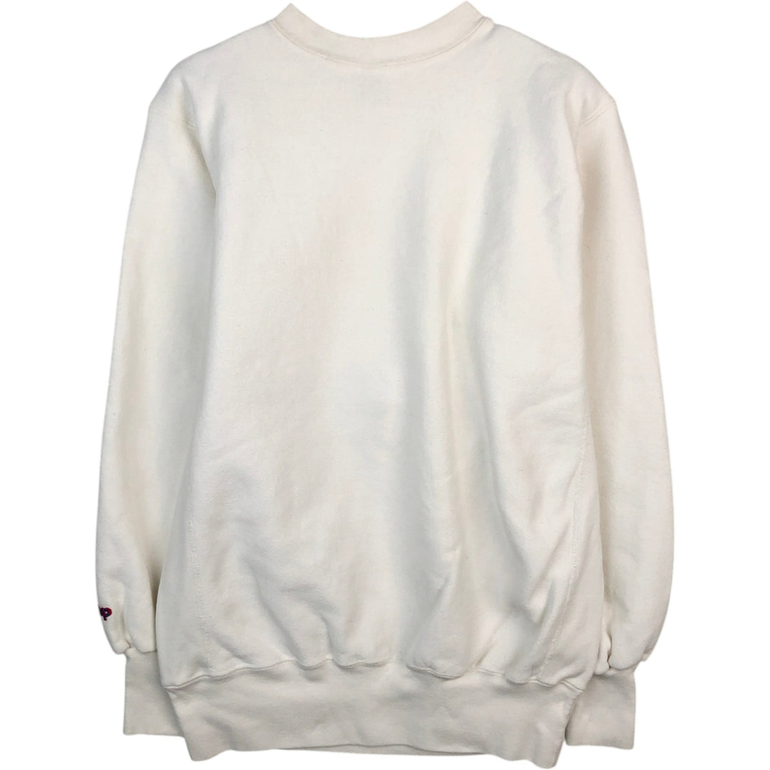 90'S MVP College Sweatshirt, Made in USA, Men's Size M (Equivalent), Vintage cotton white type Vintage Second Hand