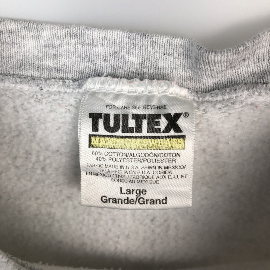 90'S Tultex MAXIMUM SWEATS College Sweatshirt, Made in USA, Men's Size L (Equivalent), Vintage cotton gray type Vintage Second Hand