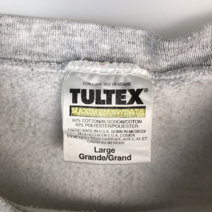 90'S Tultex MAXIMUM SWEATS College Sweatshirt, Made in USA, Men's Size L (Equivalent), Vintage cotton gray type Vintage Second Hand