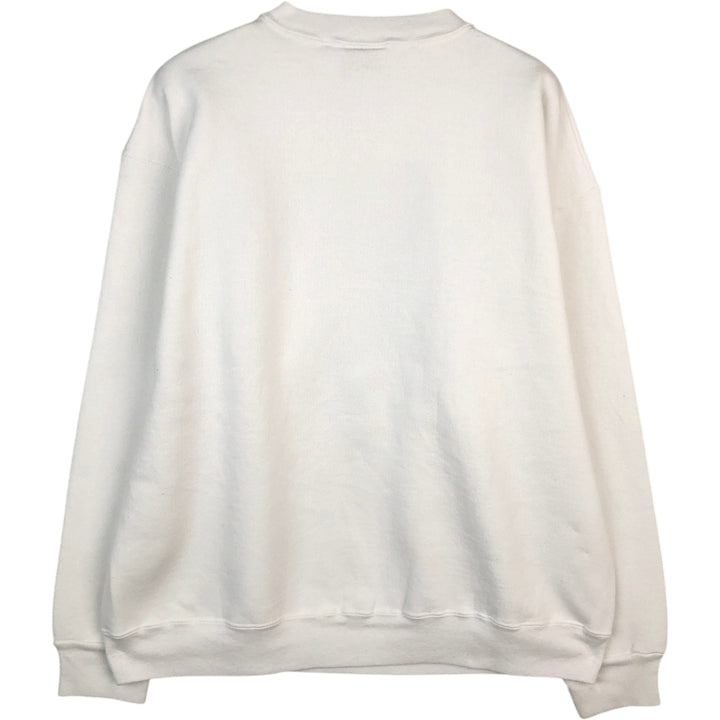 90'S Velva Sheen Triple Print College Sweatshirt, Made in USA, Men's Size L, Vintage cotton white type Vintage Second Hand