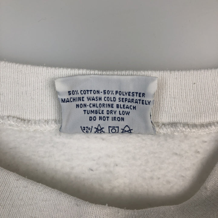 90'S Velva Sheen Triple Print College Sweatshirt, Made in USA, Men's Size L, Vintage cotton white type Vintage Second Hand