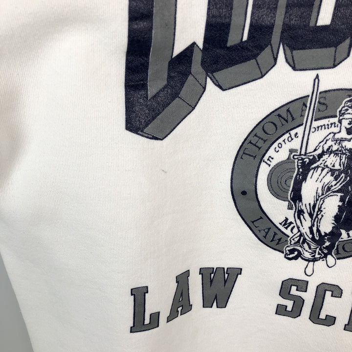 90'S Velva Sheen Triple Print College Sweatshirt, Made in USA, Men's Size L, Vintage cotton white type Vintage Second Hand