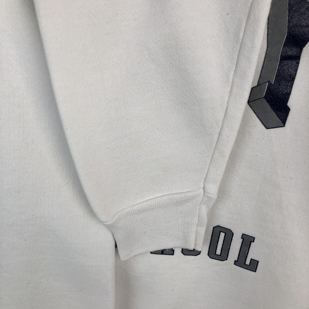 90'S Velva Sheen Triple Print College Sweatshirt, Made in USA, Men's Size L, Vintage cotton white type Vintage Second Hand