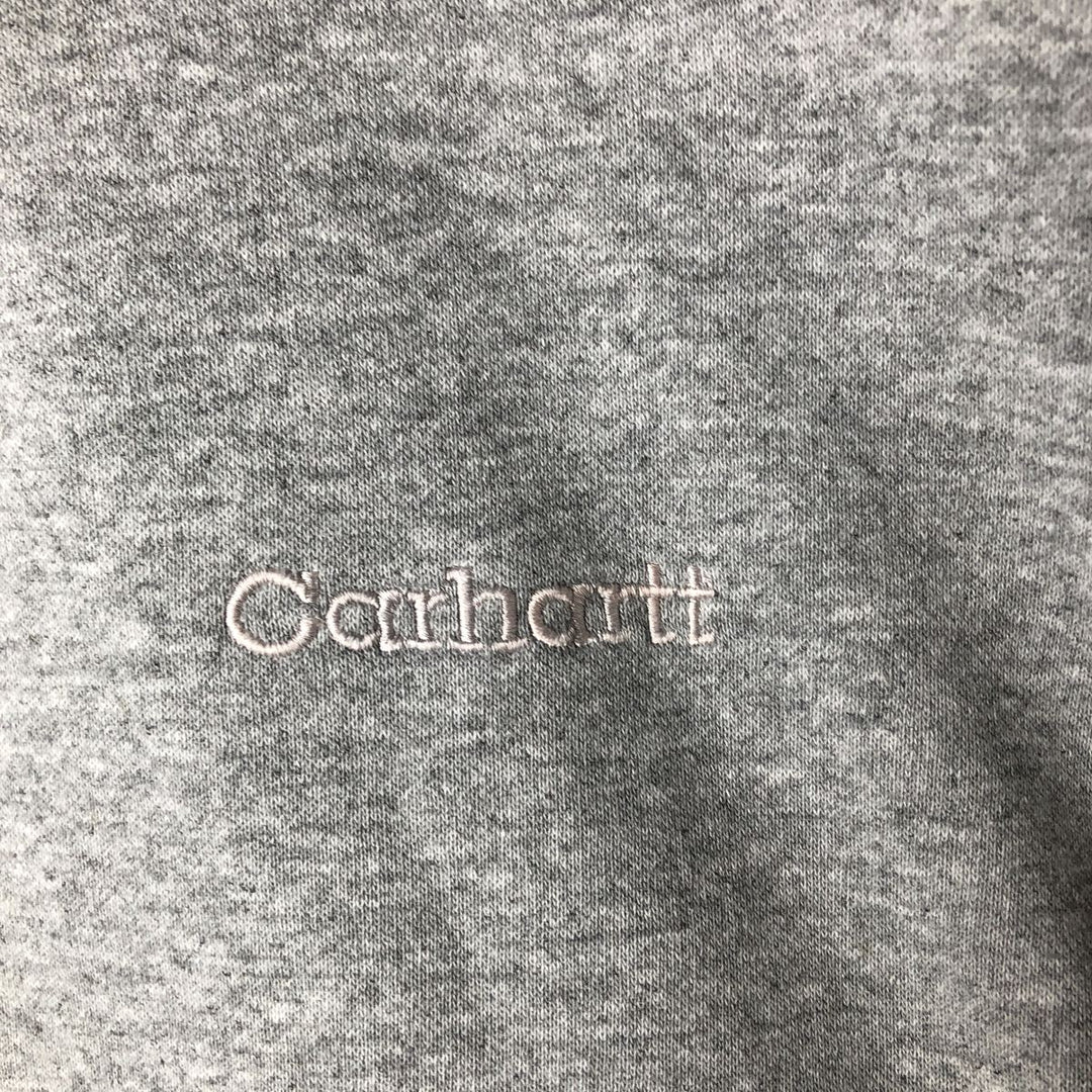 Carhartt One Point Logo Sweatshirt, Men's M Size cotton gray type Vintage Second Hand
