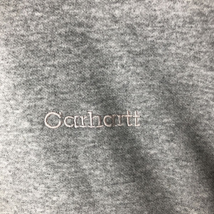 Carhartt One Point Logo Sweatshirt, Men's M Size cotton gray type Vintage Second Hand