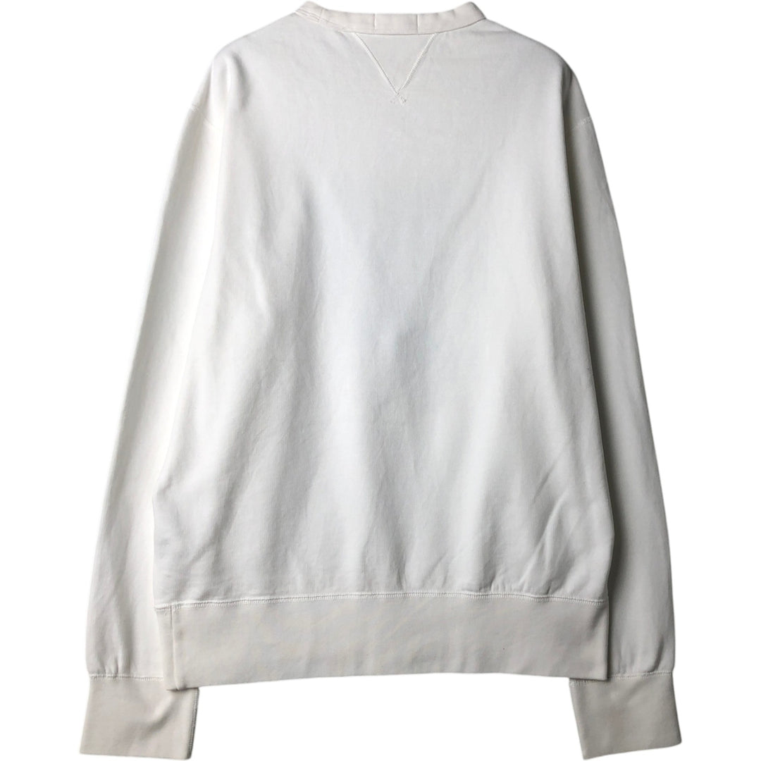 Ralph Lauren POLO RALPH LAUREN logo sweatshirt, men's size L cotton white type Vintage Second Hand