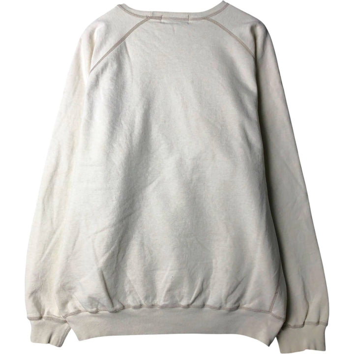 Ralph Lauren POLO by Ralph Lauren One Point Logo Sweatshirt Trainer Men's L size cotton white type Vintage Second Hand