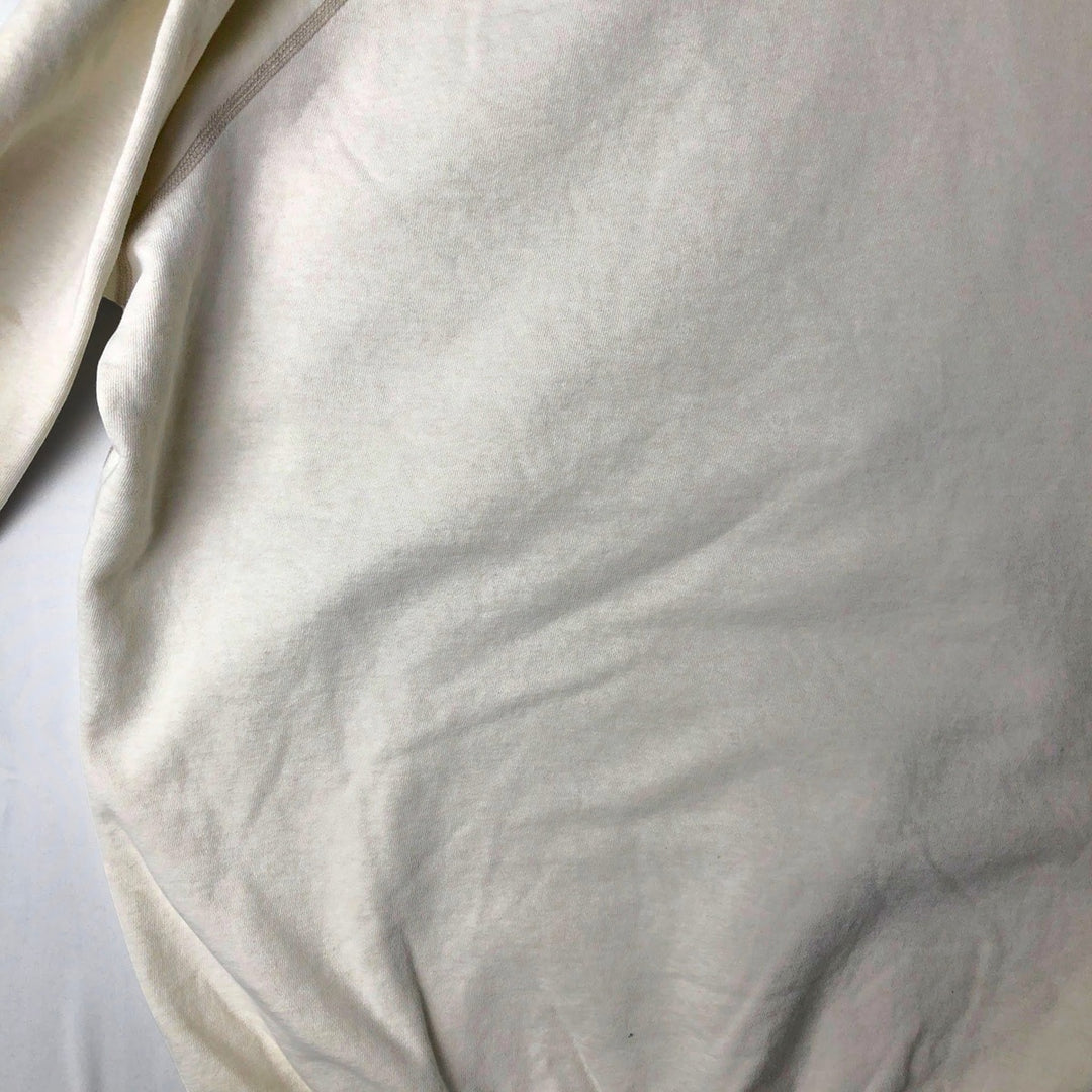 Ralph Lauren POLO by Ralph Lauren One Point Logo Sweatshirt Trainer Men's L size cotton white type Vintage Second Hand