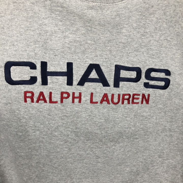 Ralph Lauren CHAPS Logo Sweatshirt (Men's Size M) cotton gray type Vintage Second Hand