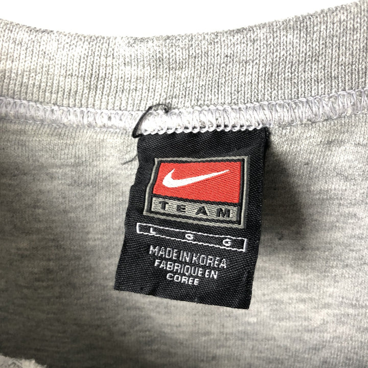 2000'S Nike Team Logo Sweatshirt, Men's Size L cotton gray type Vintage Second Hand