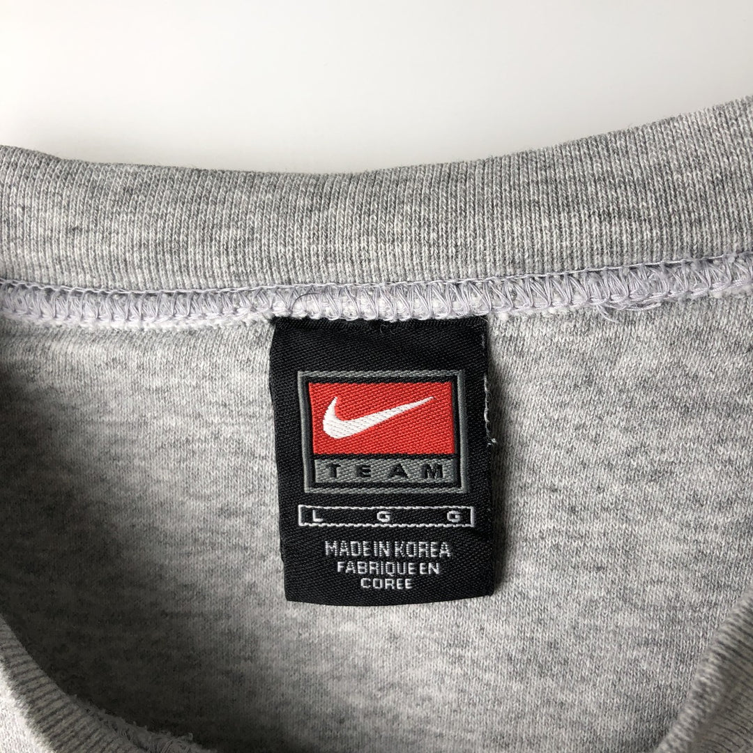 2000'S Nike Team Logo Sweatshirt, Men's Size L cotton gray type Vintage Second Hand