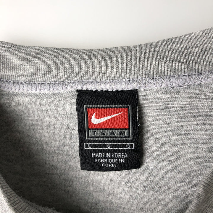 2000'S Nike Team Logo Sweatshirt, Men's Size L cotton gray type Vintage Second Hand