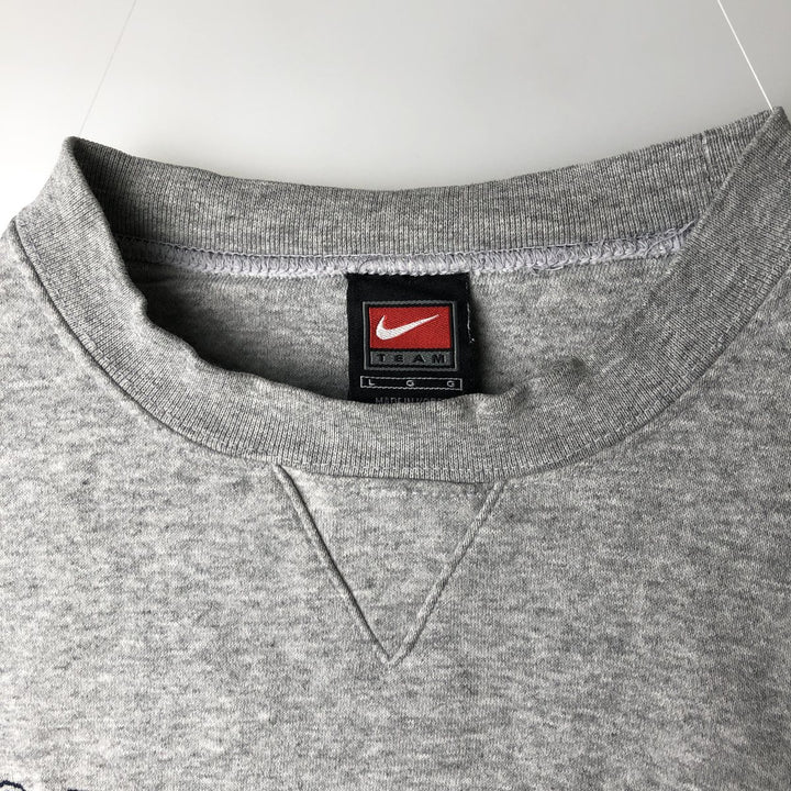 2000'S Nike Team Logo Sweatshirt, Men's Size L cotton gray type Vintage Second Hand