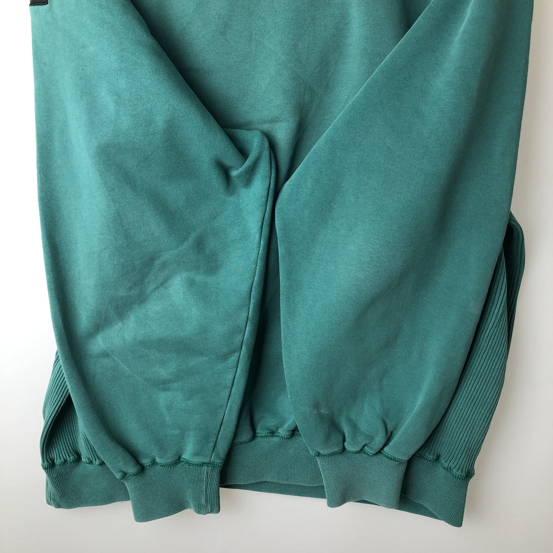 Vintage 90'S Adidas One-Point Logo Sweatshirt, Men's XL cotton Khaki type sage green Vintage Second Hand