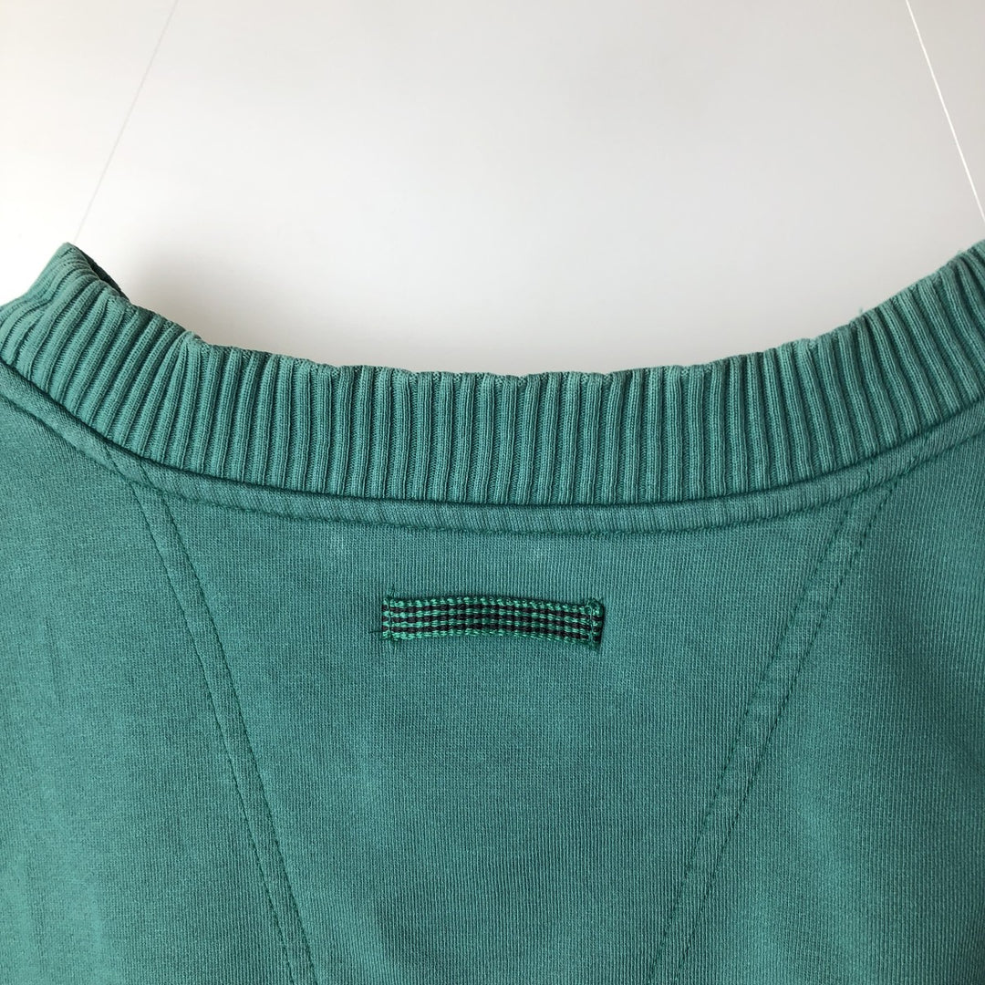 Vintage 90'S Adidas One-Point Logo Sweatshirt, Men's XL cotton Khaki type sage green Vintage Second Hand