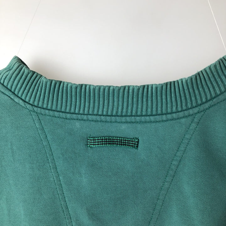 Vintage 90'S Adidas One-Point Logo Sweatshirt, Men's XL cotton Khaki type sage green Vintage Second Hand