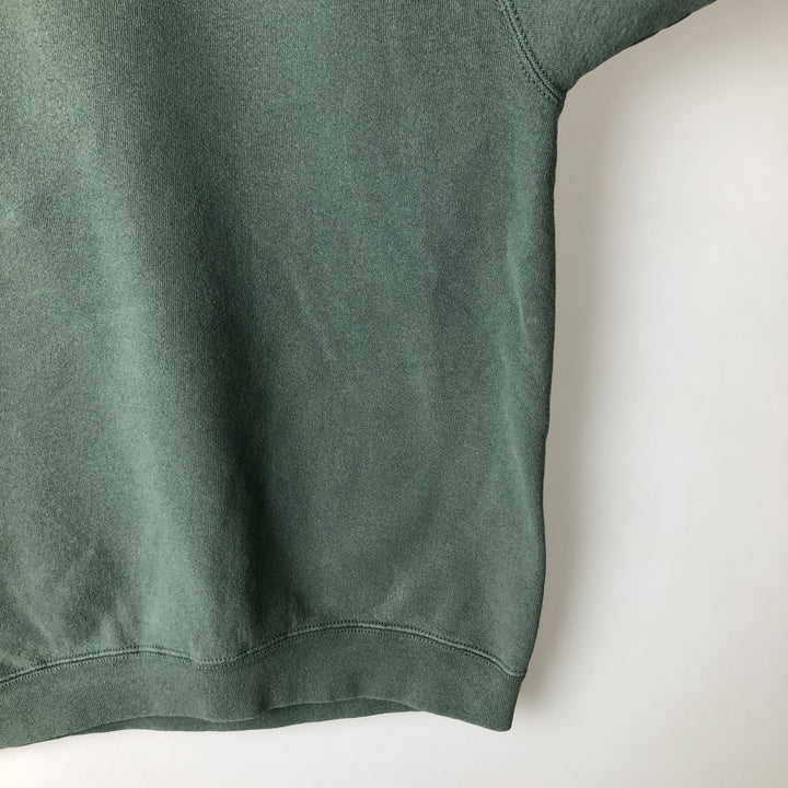 90'S Nike Logo Sweatshirt, Made in USA, Men's XL, Vintage cotton Khaki type sage green Vintage Second Hand