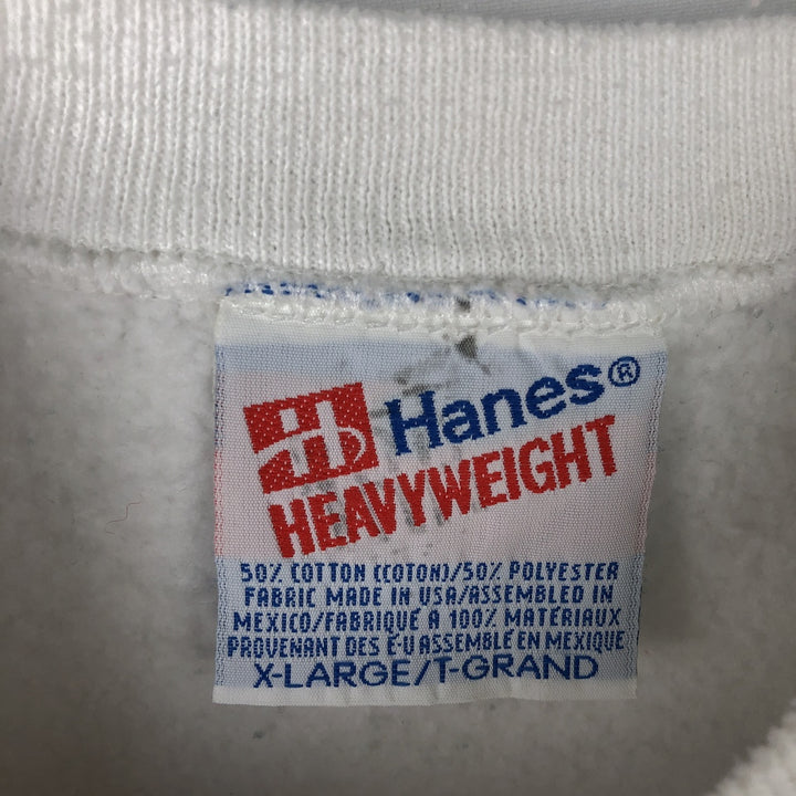 90'S Hanes Heavyweight Home Teams Sweatshirt, Men's Size XL (approx.), Vintage cotton white type Vintage Second Hand