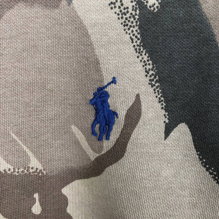 Ralph Lauren POLO DENIM & SUPPLY RALPH LAUREN Camouflage Pattern Sweatshirt Pullover Hoodie, Men's Size L (approx.) cotton beige type brown Vintage Second Hand