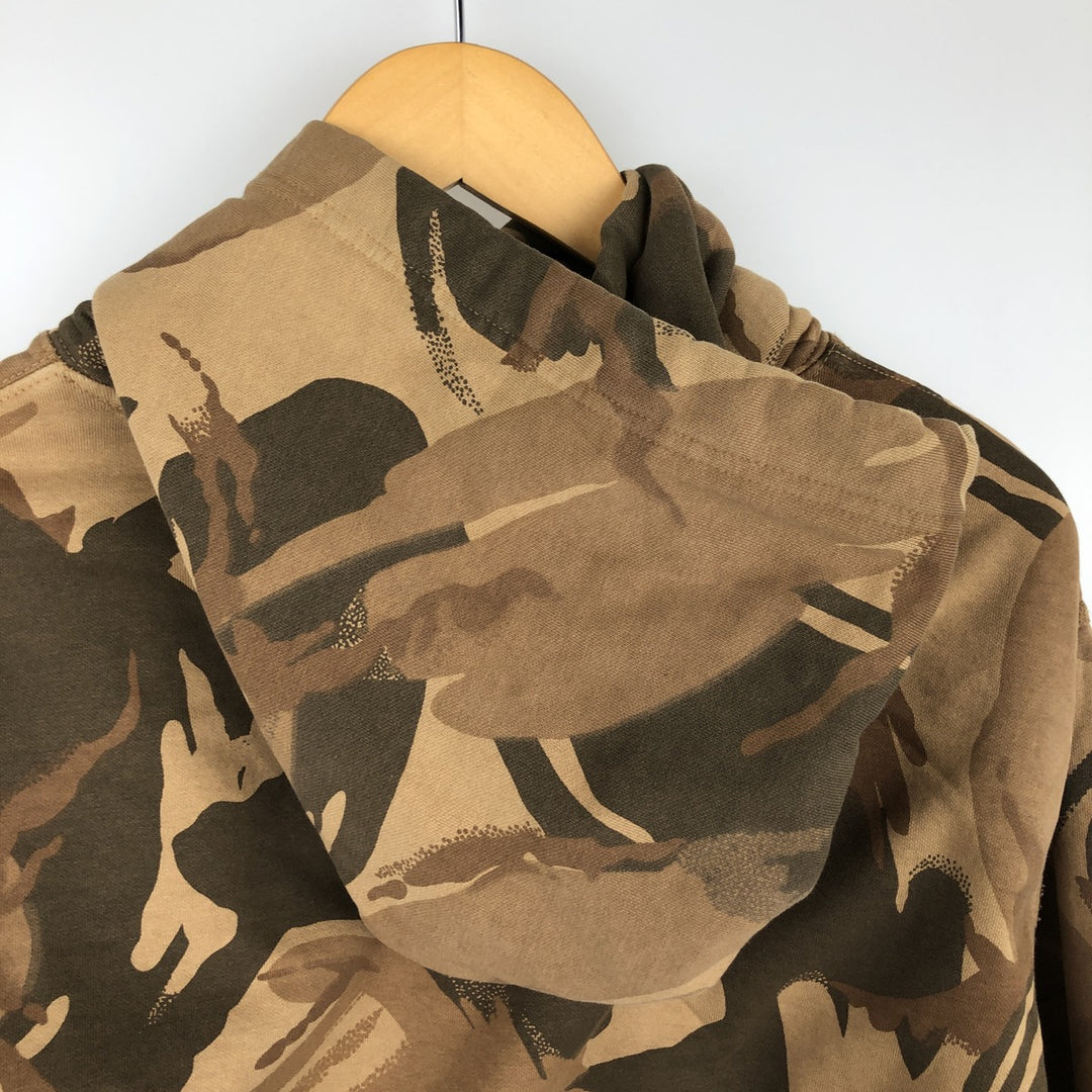 Ralph Lauren POLO DENIM & SUPPLY RALPH LAUREN Camouflage Pattern Sweatshirt Pullover Hoodie, Men's Size L (approx.) cotton beige type brown Vintage Second Hand