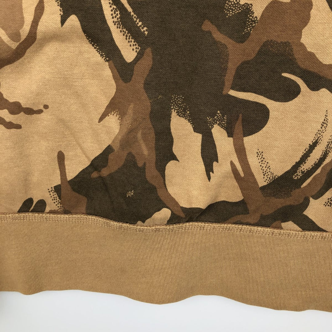 Ralph Lauren POLO DENIM & SUPPLY RALPH LAUREN Camouflage Pattern Sweatshirt Pullover Hoodie, Men's Size L (approx.) cotton beige type brown Vintage Second Hand