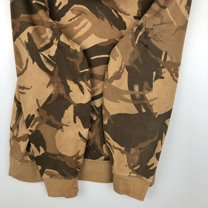 Ralph Lauren POLO DENIM & SUPPLY RALPH LAUREN Camouflage Pattern Sweatshirt Pullover Hoodie, Men's Size L (approx.) cotton beige type brown Vintage Second Hand