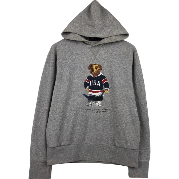 Ralph Lauren POLO by Ralph Lauren Sweatshirt Pullover Hoodie Men's M size cotton gray type Vintage Second Hand
