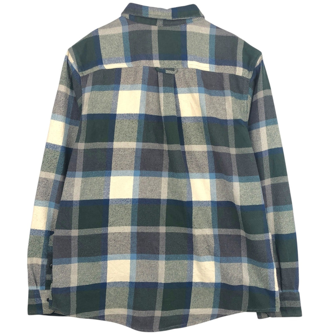 ORVIS Long-Sleeve Flannel Check Shirt, Men's Size L (approx.) cotton Charcoal Vintage Second Hand