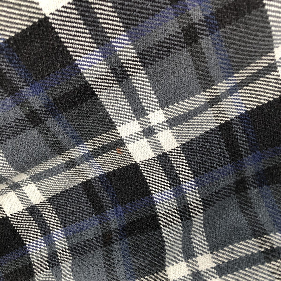 FIELD and STREAM Long-Sleeve Flannel Check Shirt, Men's Size XL (approx.) cotton gray type Vintage Second Hand