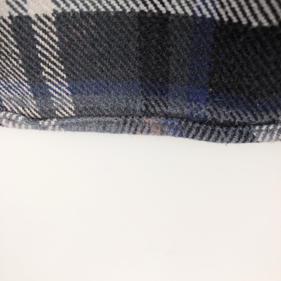 FIELD and STREAM Long-Sleeve Flannel Check Shirt, Men's Size XL (approx.) cotton gray type Vintage Second Hand