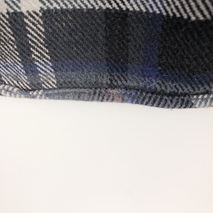 FIELD and STREAM Long-Sleeve Flannel Check Shirt, Men's Size XL (approx.) cotton gray type Vintage Second Hand