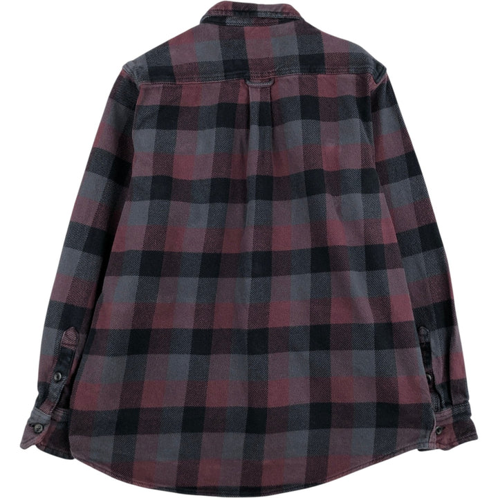 ORVIS Long Sleeve Flannel Check Shirt, Men's Size M cotton gray type Vintage Second Hand