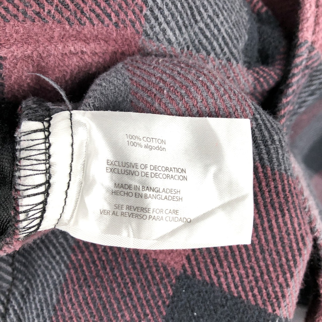 ORVIS Long Sleeve Flannel Check Shirt, Men's Size M cotton gray type Vintage Second Hand