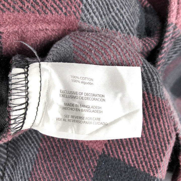 ORVIS Long Sleeve Flannel Check Shirt, Men's Size M cotton gray type Vintage Second Hand