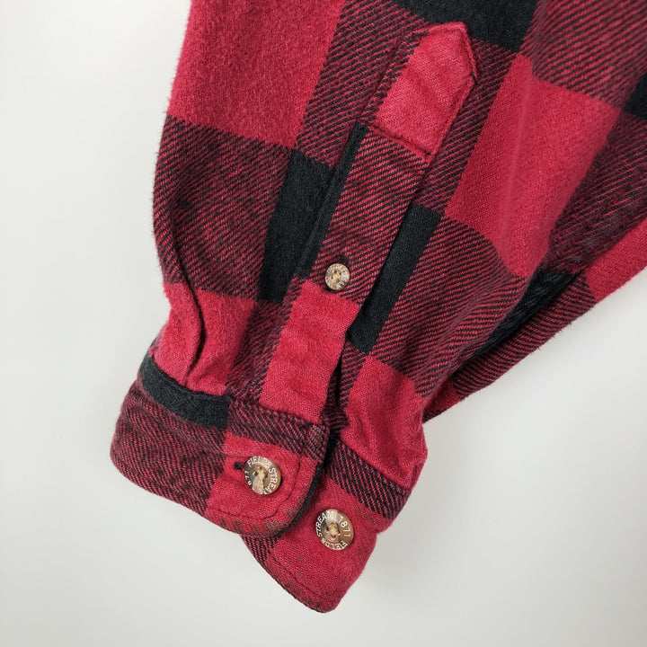 FIELD and STREAM Buffalo Check Long Sleeve Flannel Check Shirt, Men's XL cotton red type Vintage Second Hand