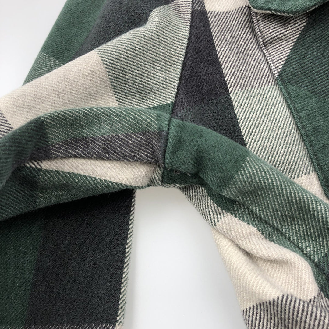 Harley-Davidson Hidden Button-Down Long Sleeve Flannel Check Shirt, Men's Size XL cotton black type Vintage Second Hand