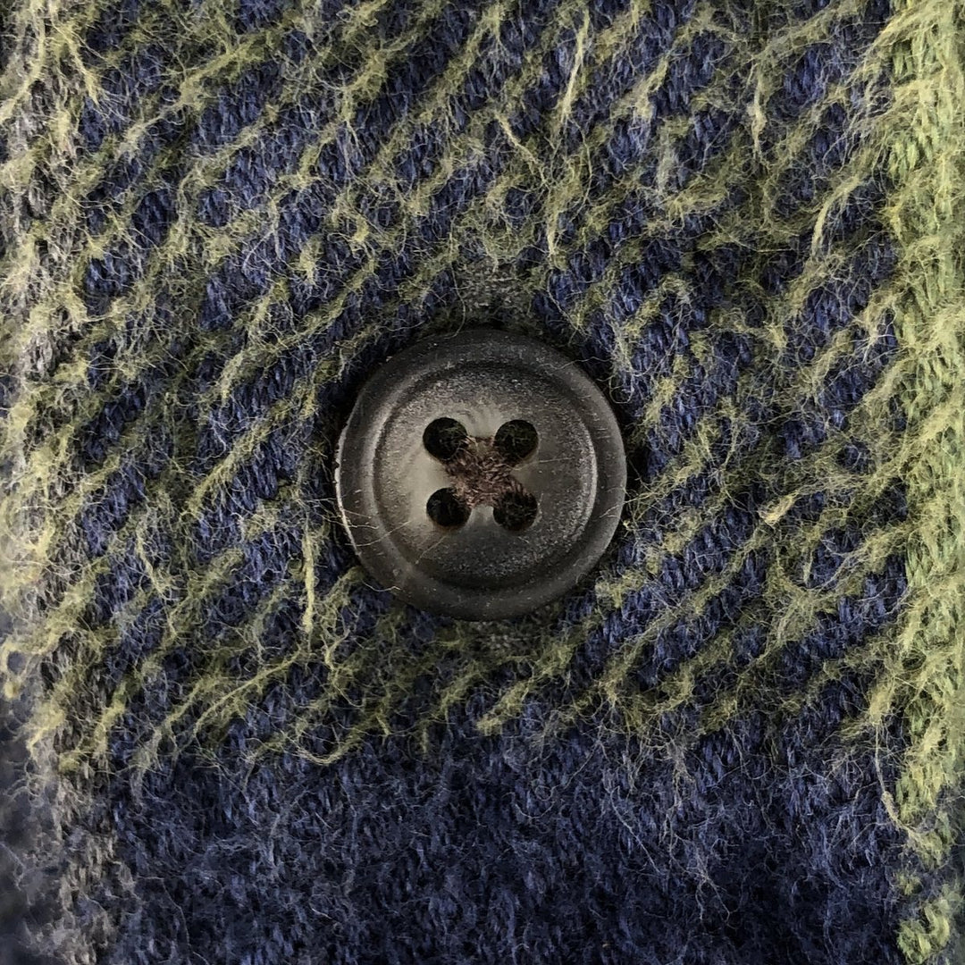 90s-00'S Vintage St. John's Bay Long Sleeve Flannel Check Shirt, Men's Size L cotton blue type Vintage Second Hand