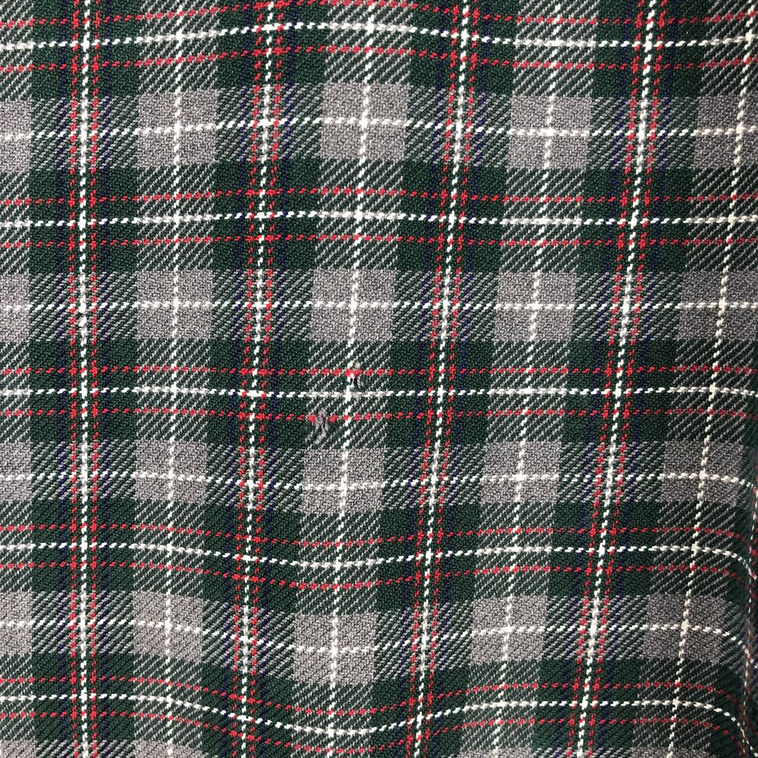 90'S GAP (Old GAP) Long-Sleeve Button-Down Light Flannel Check Shirt, Men's Size L (Equivalent), Vintage cotton red type Vintage Second Hand