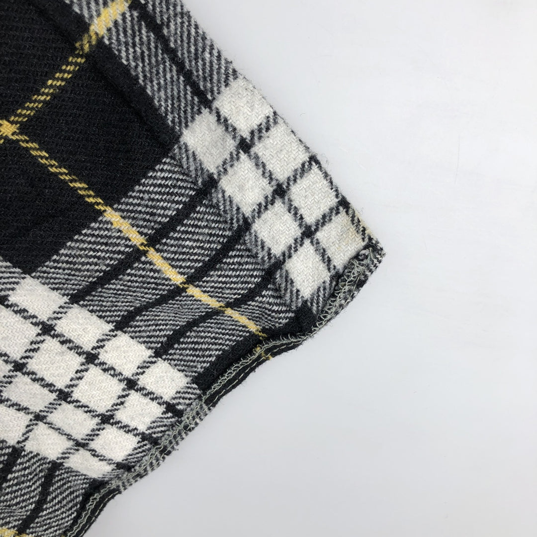 80s-90'S Levi's Long-Sleeve Light Flannel Check Shirt, Men's Size L (Equivalent), Vintage unclear black type Vintage Second Hand