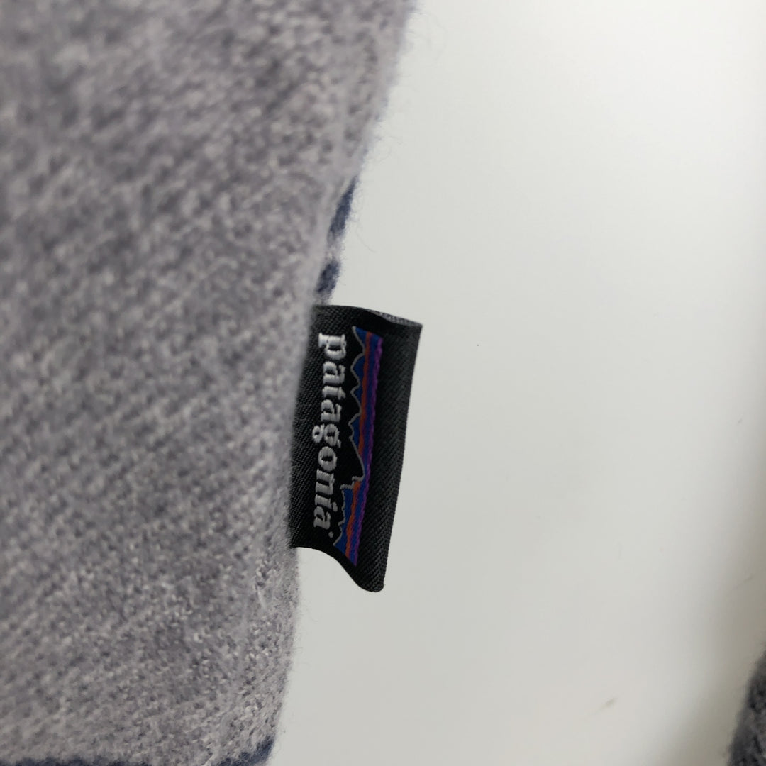 Patagonia ORGANIC COTTON 53947FA20 Long-Sleeve Light Flannel Check Shirt, Boxy Shirt, Men's Size M (approx.) Organic cotton gray type Vintage Second Hand