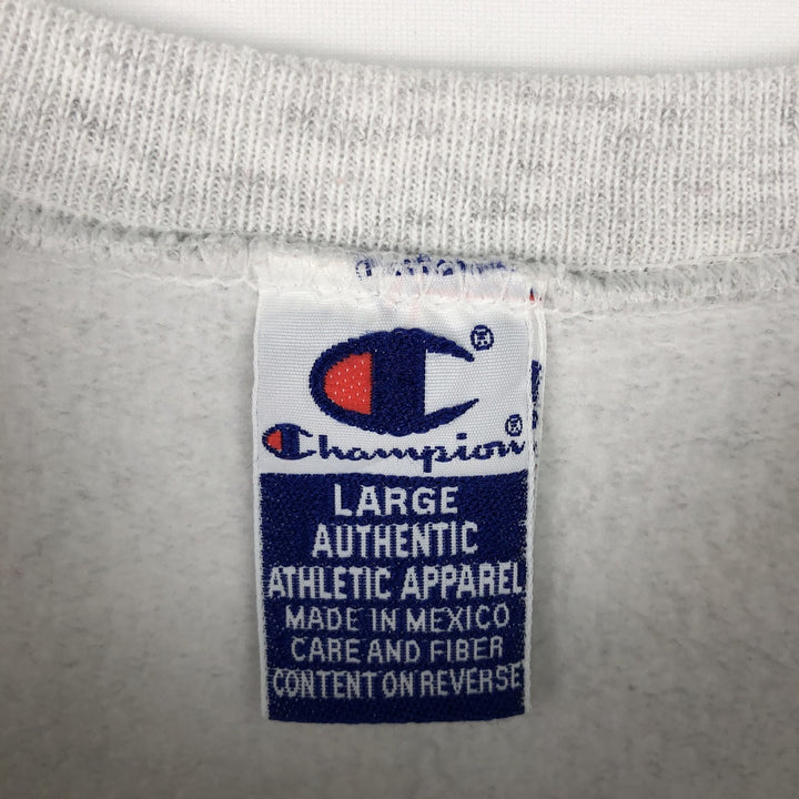 90'S Champion Authentic Boston College Sweatshirt, Men's Size L (approx.), Vintage cotton unbleached Vintage Second Hand