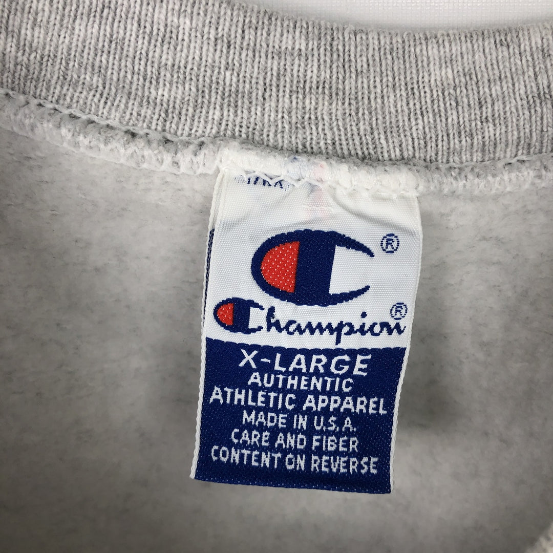 90'S Champion Harvard University Triple Print College Sweatshirt, Made in USA, Men's XL (approx.) Vintage cotton gray type Vintage Second Hand